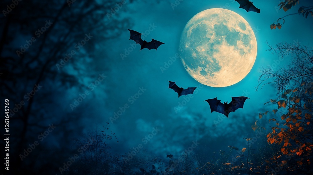 halloween background with bats halloween background with bats