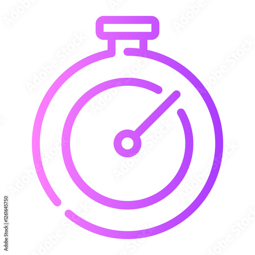 stopwatch gradient icon