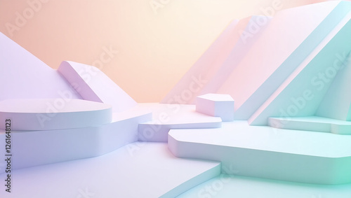3d render of a modern interior design