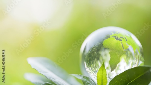 Sustainable earth initiatives global green movement inspirational image natural environment close-up view eco-consciousness