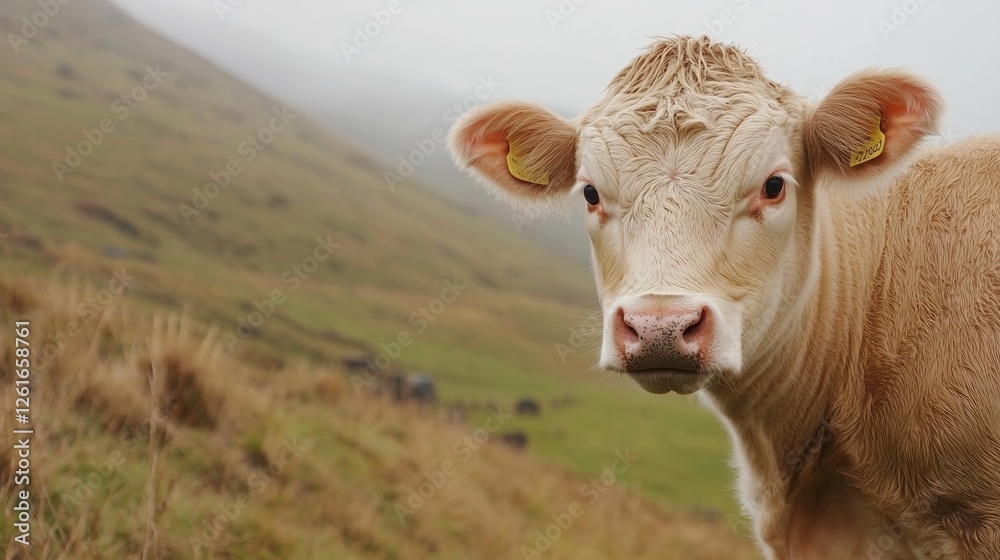 Dairy cow showing avian flu signs in a farm setting, emphasizing health alert awareness. Dairy cow showing avian flu signs in a farm setting, emphasizing health alert awareness.