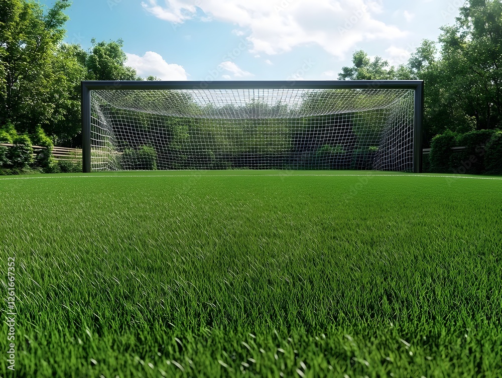 Football Field with Cinematic High Detail Scenery Football Field with Cinematic High Detail Scenery