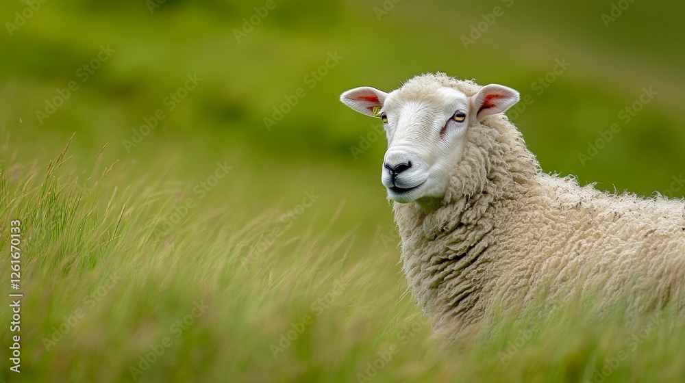 Sheep playfully sticking out its tongue, a moment of lighthearted charm. Sheep playfully sticking out its tongue, a moment of lighthearted charm.