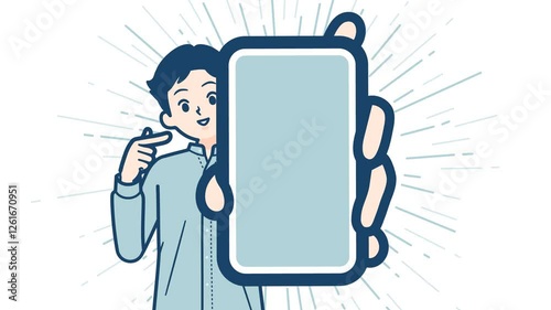 stand collar shirt man_smartphone zoomup_with alpha channel.mov