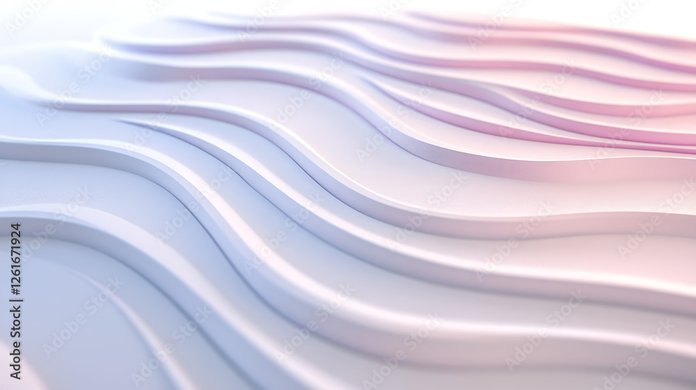 Obraz premium Pastel Wave Surface Abstract Design Background with Soft Texture and Gentle Color Gradient Art