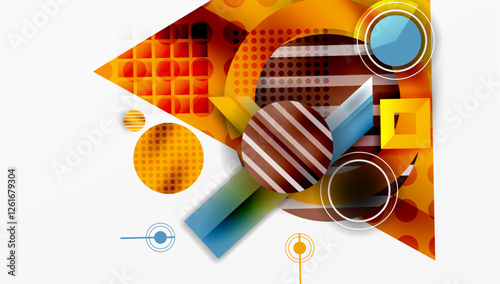 Dynamic complex geometric abstract background