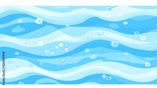 Serene Ripples Aquatic Backdrop Tranquil Liquid Texture Calm Water Design With Bubbles Pattern photo