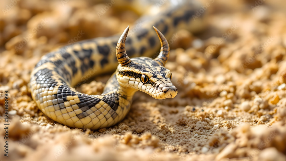 Obraz premium close up of a horned snake