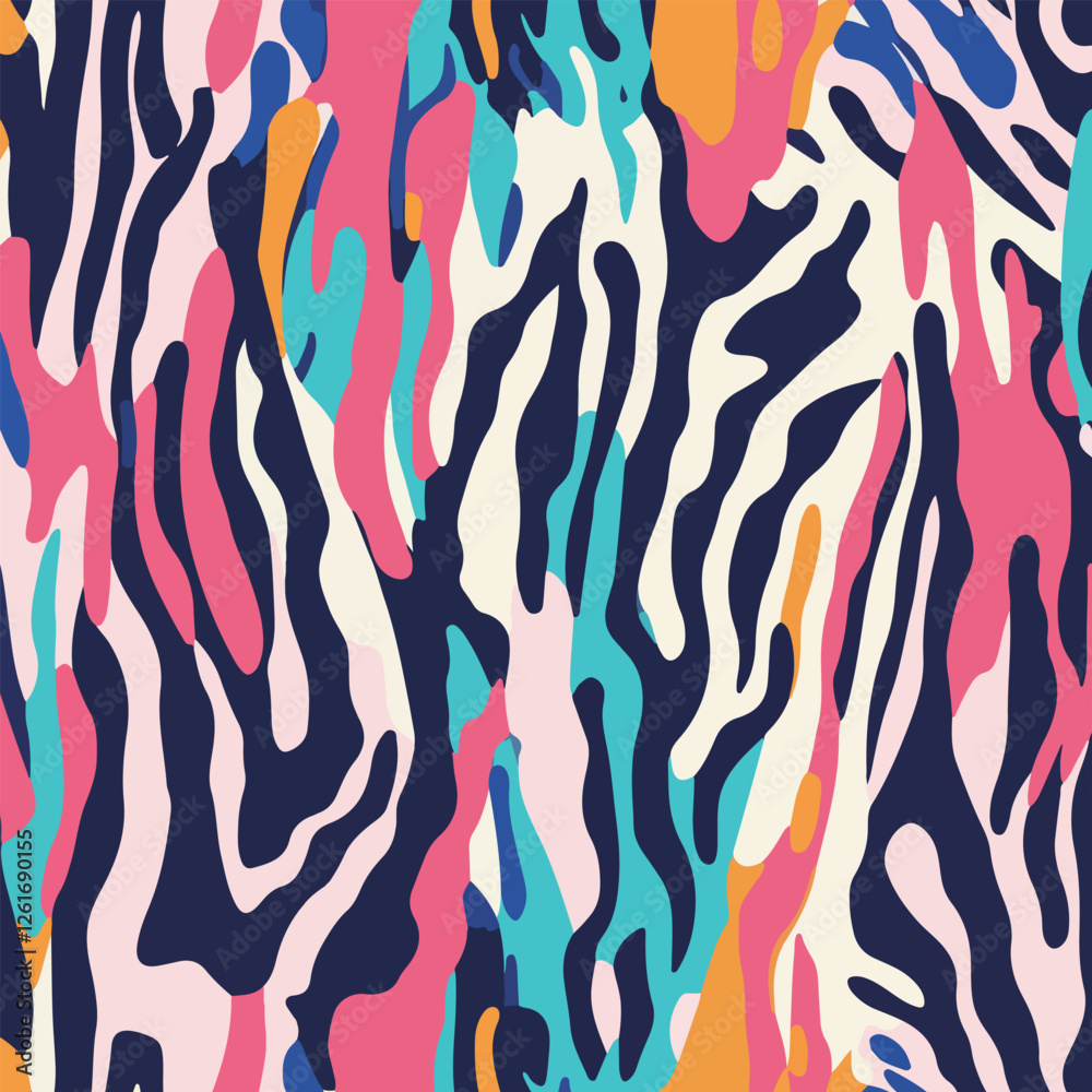 Vibrant Abstract Animal Print Vibrant Abstract Animal Print