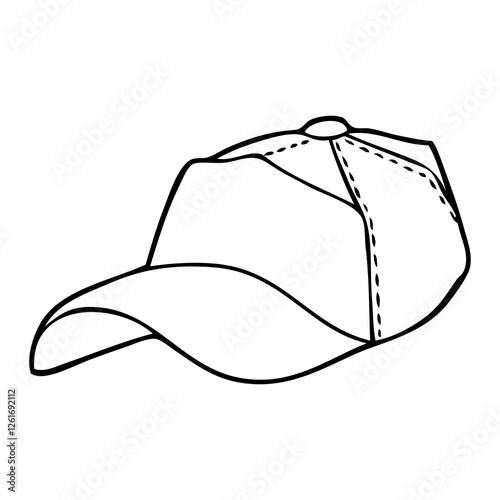 hat sketch vector illustration