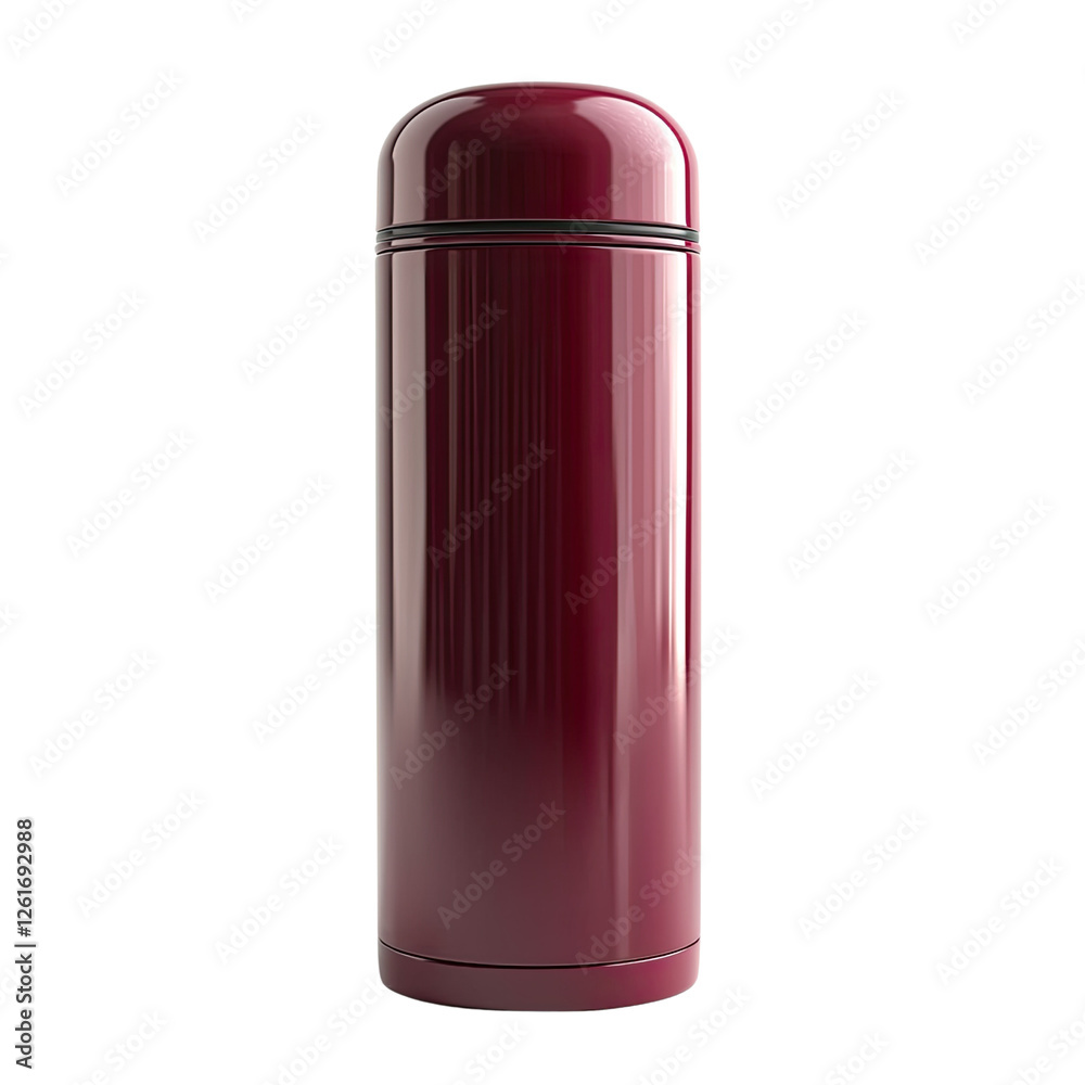 sleek, maroon thermos with glossy finish, perfect for keeping beverages hot or cold. Ideal for outdoor activities or daily use sleek, maroon thermos with glossy finish, perfect for keeping beverages hot or cold. Ideal for outdoor activities or daily use