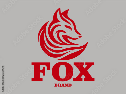Fox logo vector illustration, fox icon logo vector illustration template design, abstract fox head vector logo design