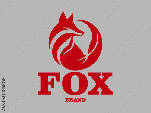 Fox logo vector illustration, fox icon logo vector illustration template design, abstract fox head vector logo design