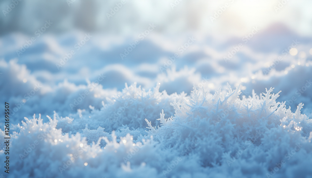 Obraz premium Soft Focus Snow Surface Background