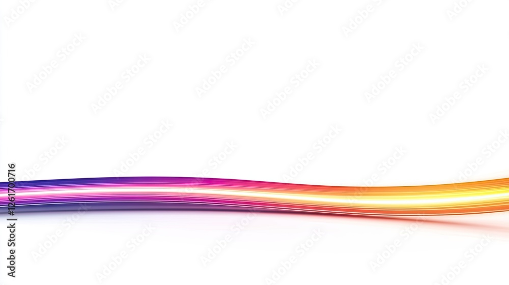 Vibrant flowing wave design with gradient colors on a clean white background Vibrant flowing wave design with gradient colors on a clean white background