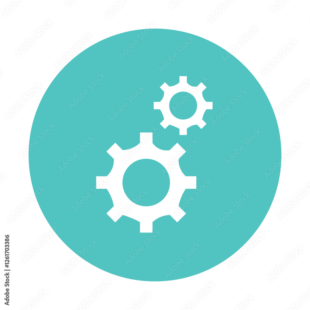 Setting Gears Wheel Round Shadow App Icon Setting Gears Wheel Round Shadow App Icon