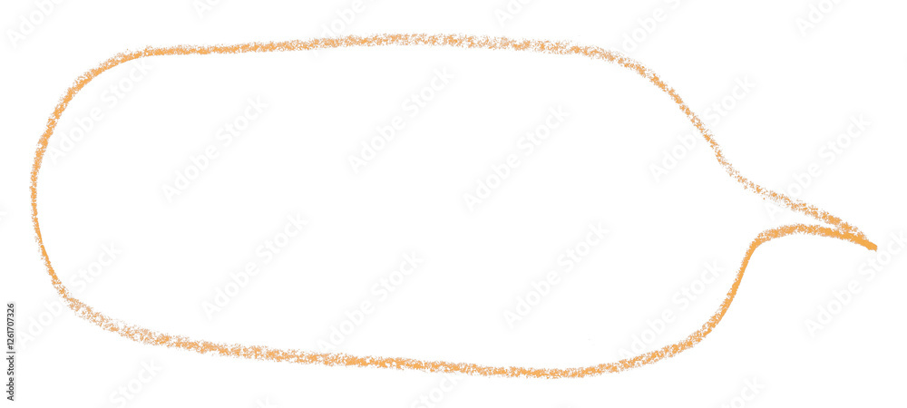 Separate orange speech bubble on transparent background. Separate orange speech bubble on transparent background.
