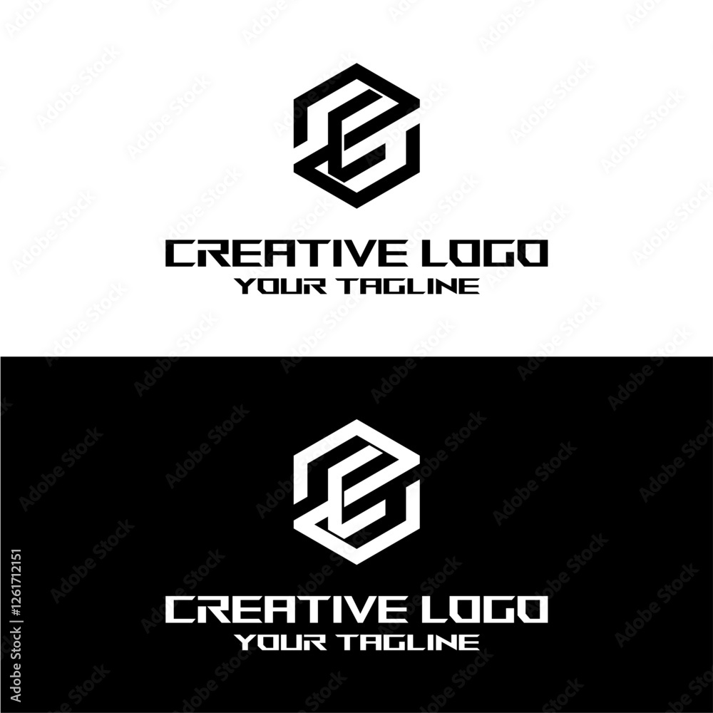 Obraz premium creative letter logo ez design vector
