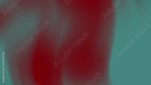 Abstract Red and Teal Color Gradient Blend Flowing Background