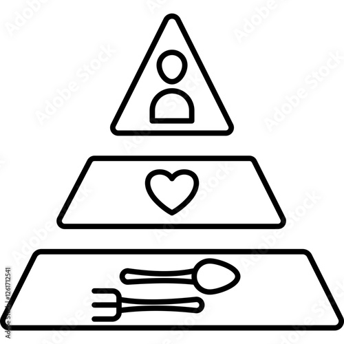 Triangle Of Needs Icon