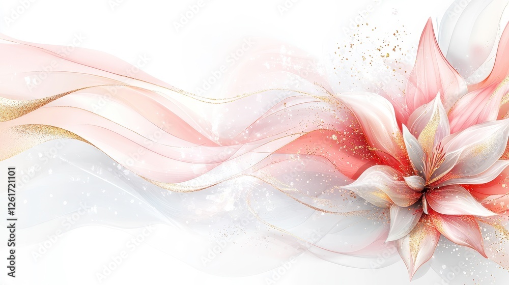 Artistic flowing floral design abstract digital artwork soft color palette modern aesthetics creative concept Artistic flowing floral design abstract digital artwork soft color palette modern aesthetics creative concept