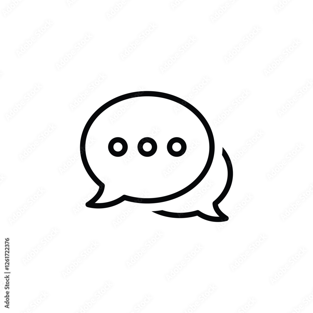 chat set. Speech bubble icon vector chat set. Speech bubble icon vector