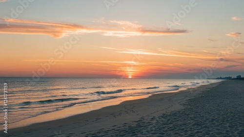sunset on the beach