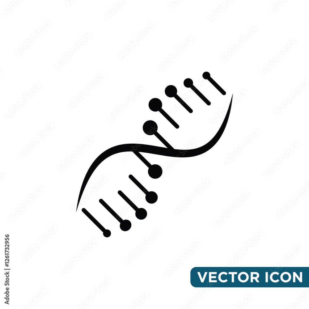 Fototapeta premium Simple DNA Icon Design Template