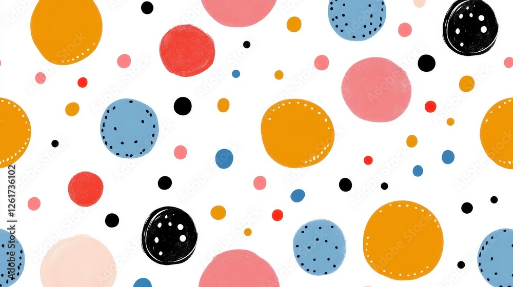 Abstract Colorful Circle Pattern Background Abstract Colorful Circle Pattern Background