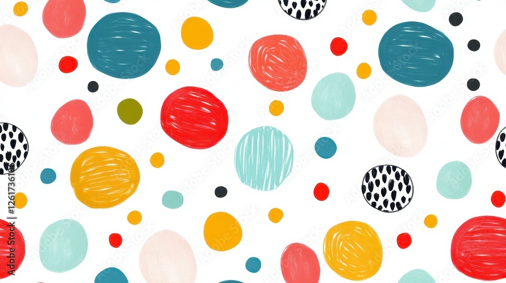 Abstract Colorful Circle Pattern Background Abstract Colorful Circle Pattern Background