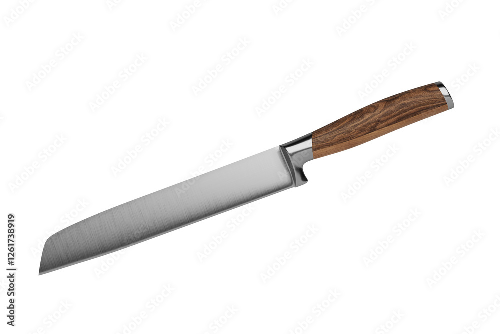 High-Quality Kitchen Chef Knife isolated on white background High-Quality Kitchen Chef Knife isolated on white background