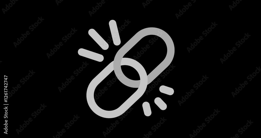 Hyperlink connected web concept