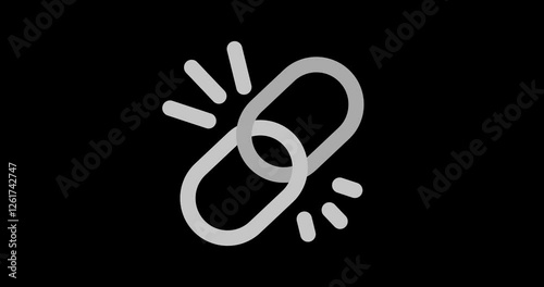 Hyperlink connected web concept