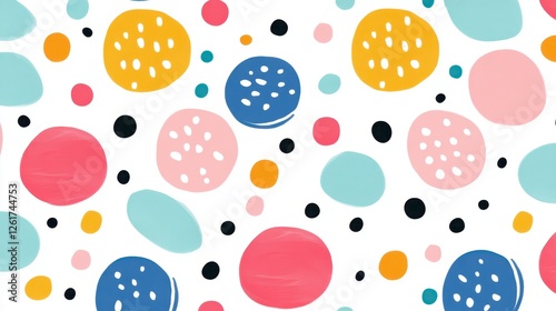 Colorful Abstract Circle Pattern Background
