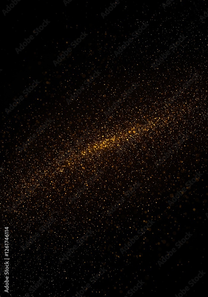Fototapeta premium Abstract Black and Gold Glitter Texture Background