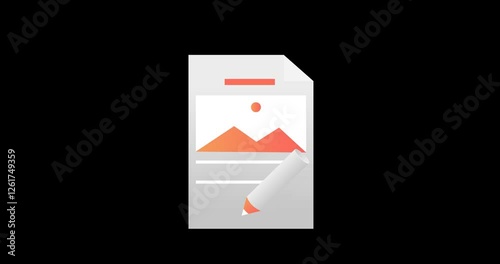 Writing on document with pencil