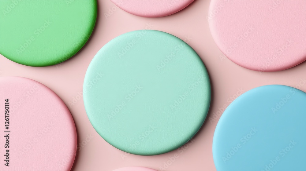 Pastel Circular Shapes Abstract Background Design Pastel Circular Shapes Abstract Background Design