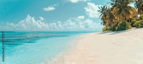 Tropical Beach Paradise Scene