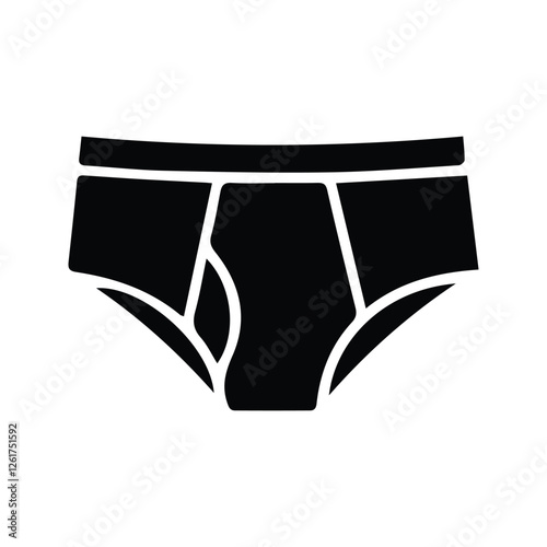 Panties Icon. Men's Underwear Vector Illustration. underpants.