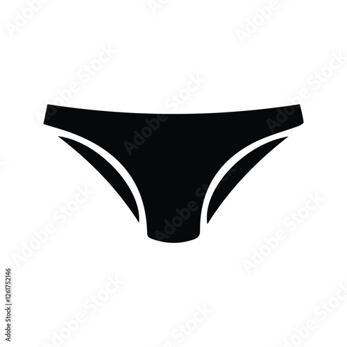 Triangle Panties Icon. Vector Illustration of Men's and women's Underwear. underpants.