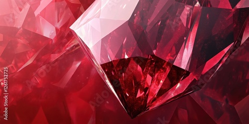 Abstract rendering shows multiple red ruby gems in close proximity