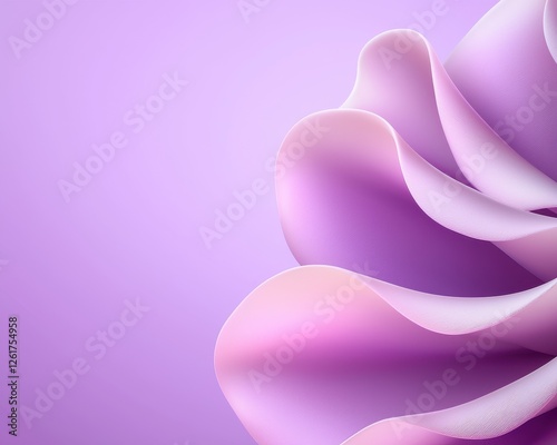 A delicate and artistic close-up of a soft lavender flower petal against a gentle purple background.