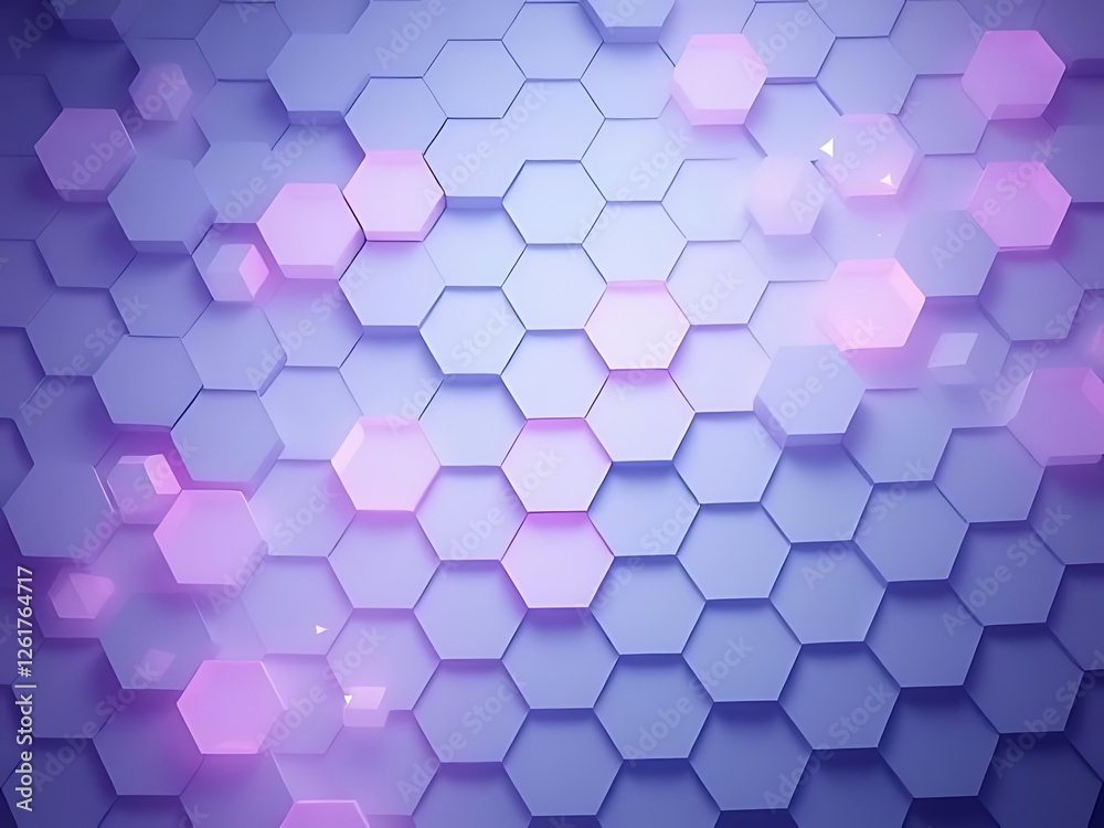 Abstract Purple Hexagonal Pattern Background Abstract Purple Hexagonal Pattern Background