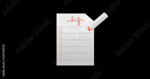 The signature signs the document file
