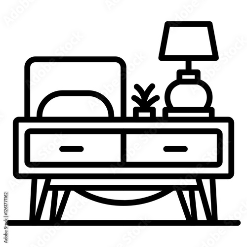 Nightstand Vector Icon