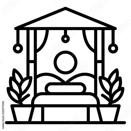 In Room Spa Vector Icon