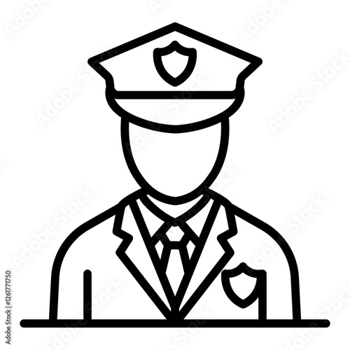 Security Guard Vector Icon