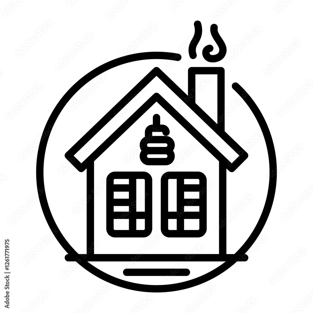 Energy Efficient Home Vector Icon Energy Efficient Home Vector Icon