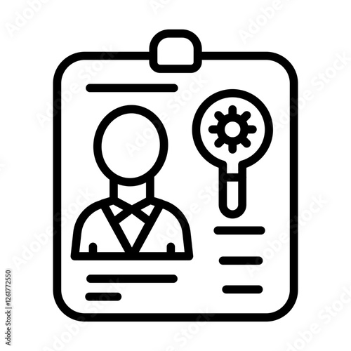 Criminal Record Vector Icon