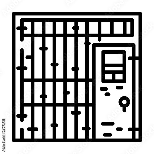 Jail Cell Vector Icon